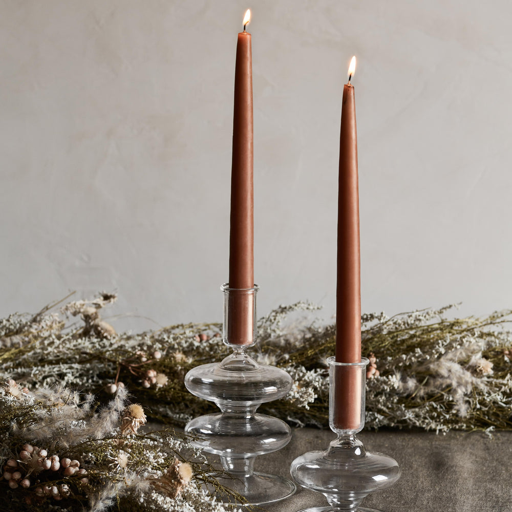 Veeha Glass Candle Holders - Set of 2