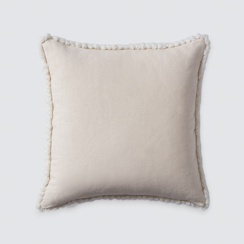 Cotton back of pillow, ivory
