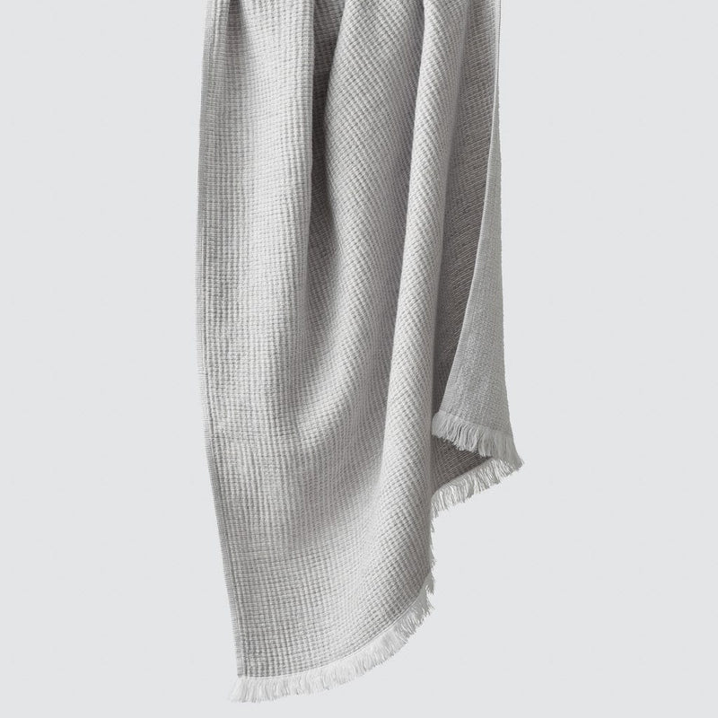Hanging waffle weave towel, light-grey