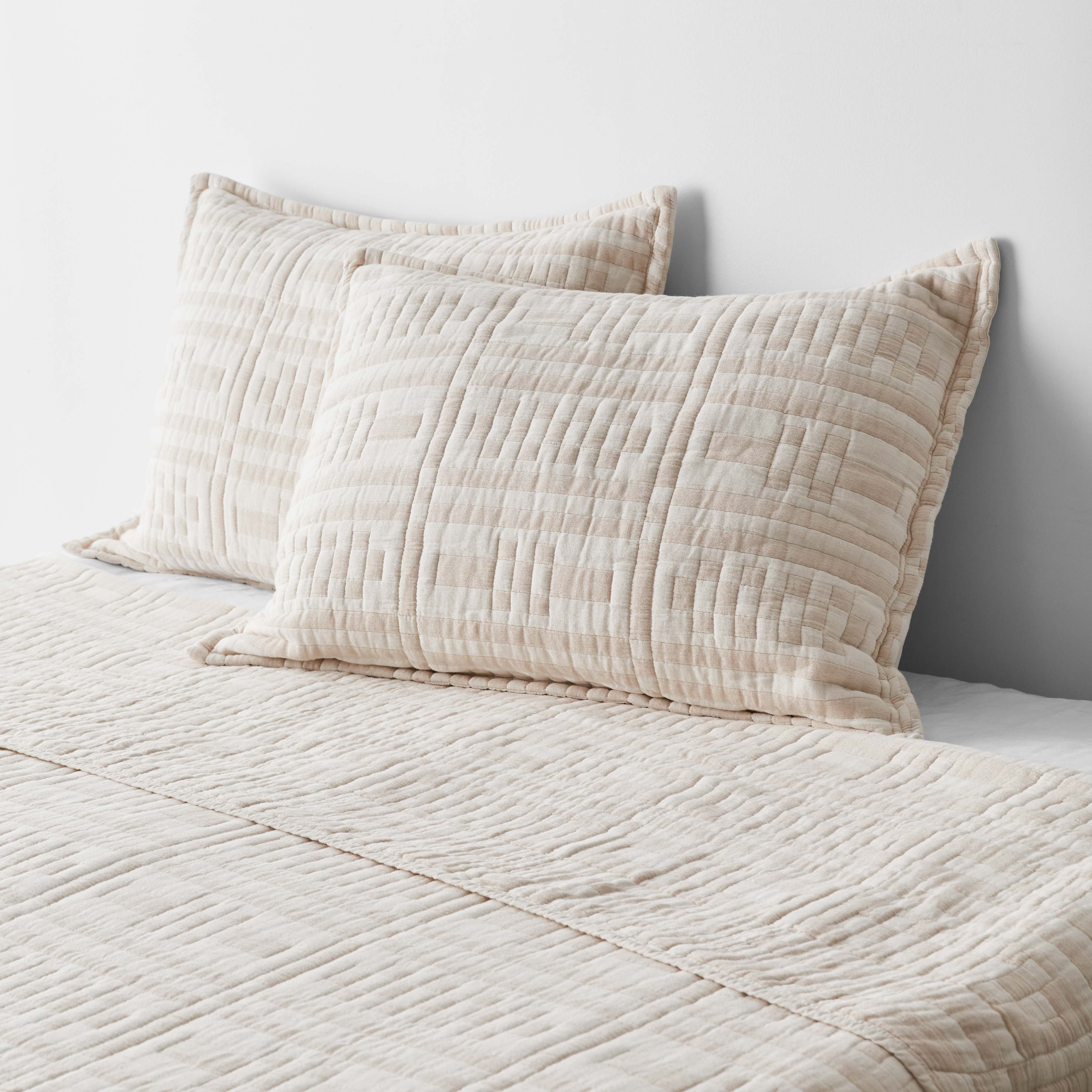 Alegria Organic Cotton Quilted Shams - Thumbnail 3