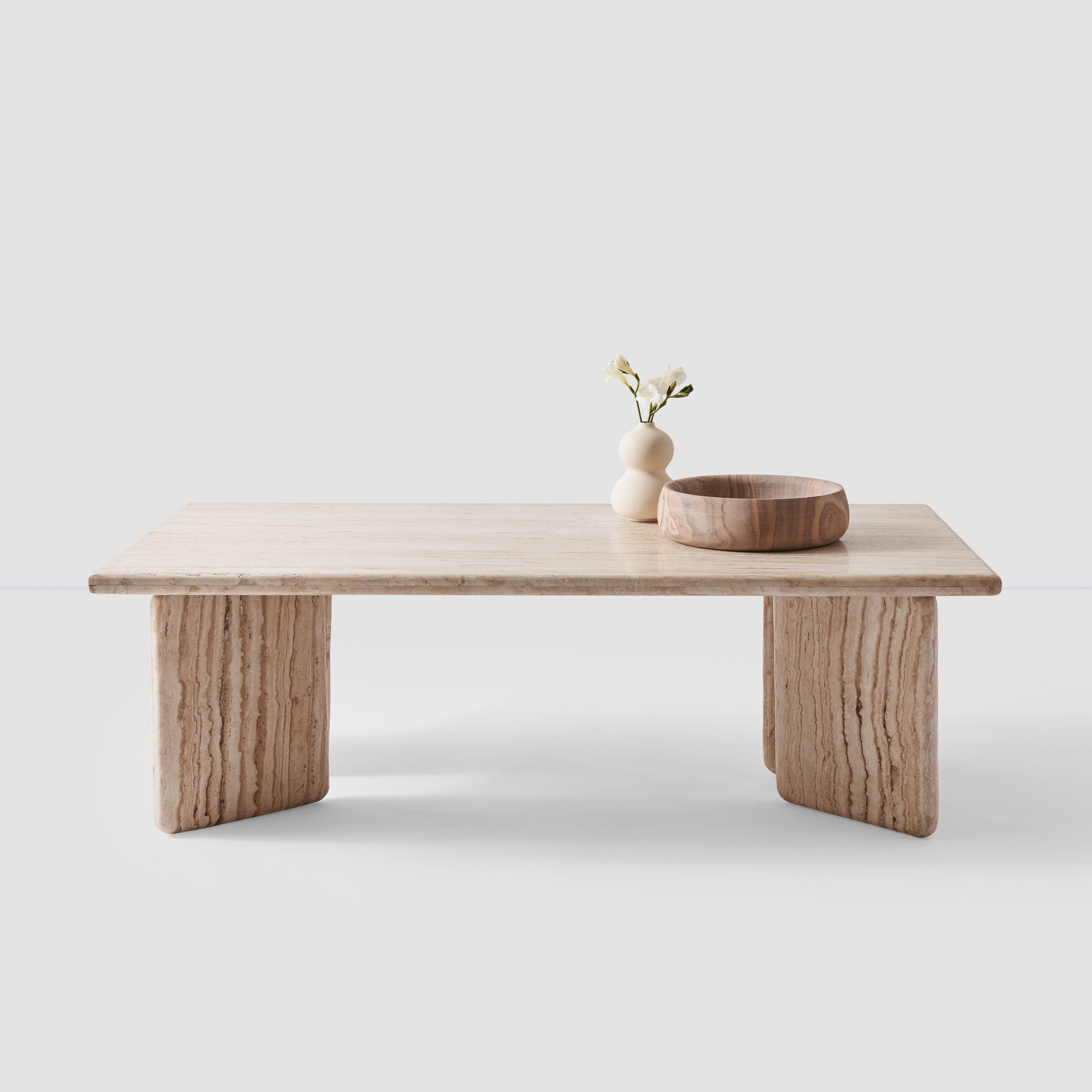 Amata Travertine Coffee Table – The Citizenry