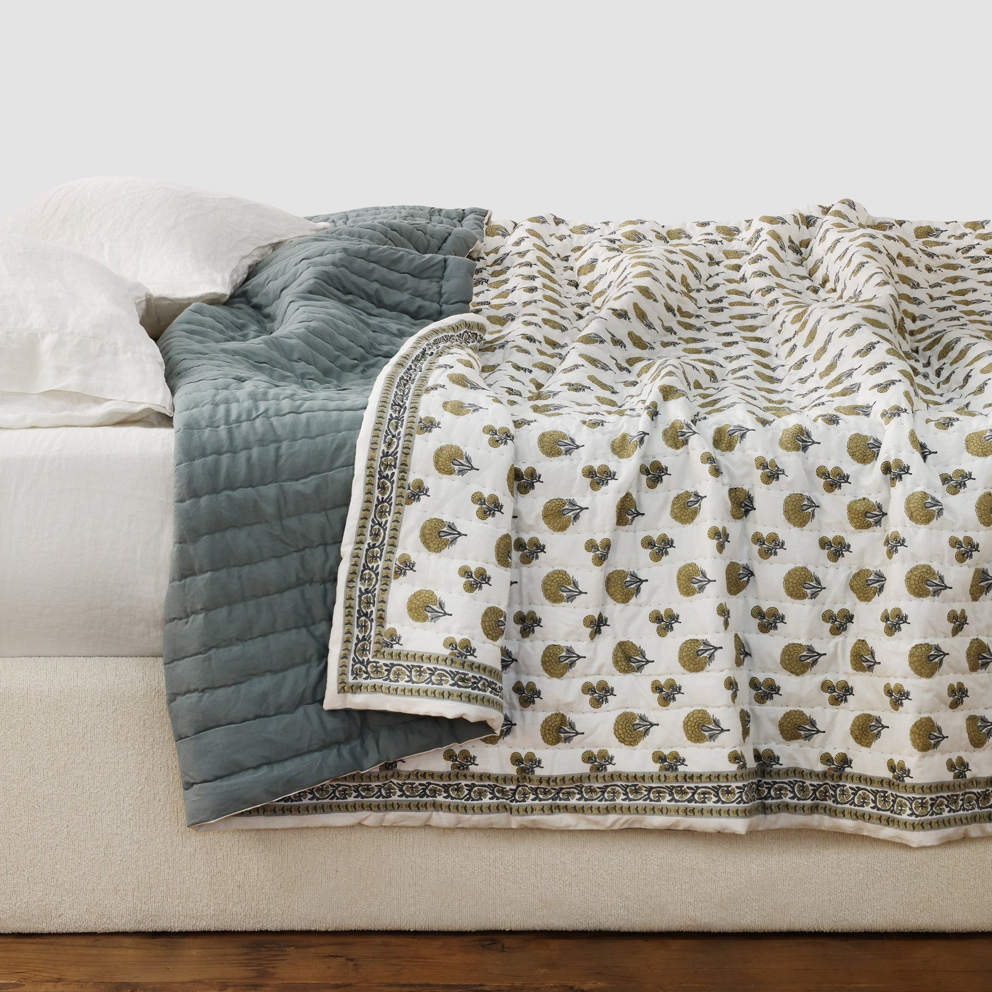 Amelia Block Print Quilt - King, Cal King