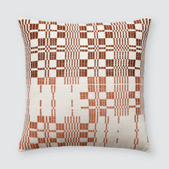 geometric pillow, camel