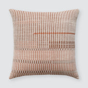 striped throw pillow, brown