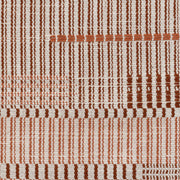 striped throw pillow, brown