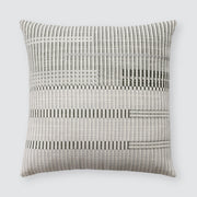 striped throw pillow, sage