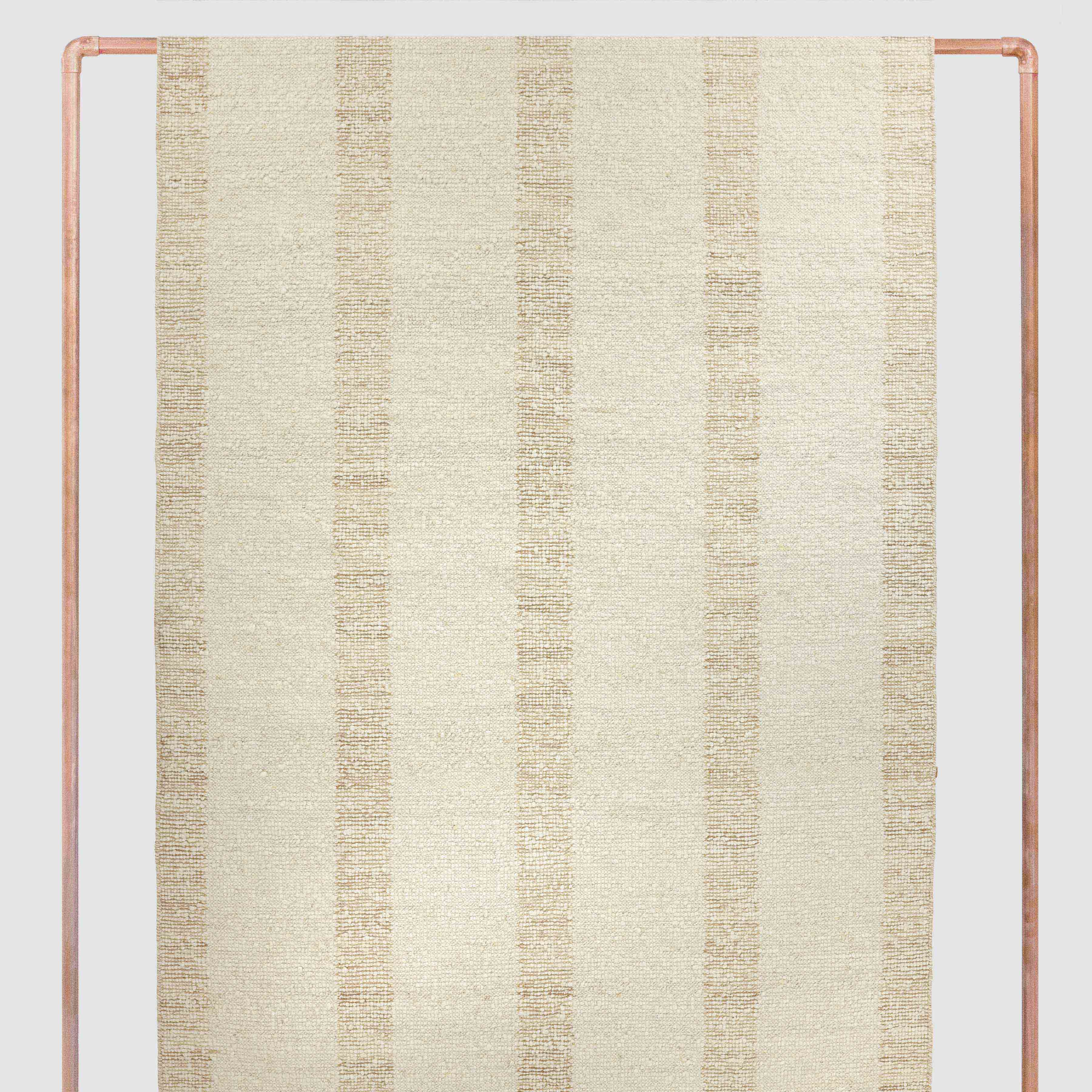 Camphor wood shinee rayon stripe クリーム Linea Handwoven Area Rug – The Citizenry