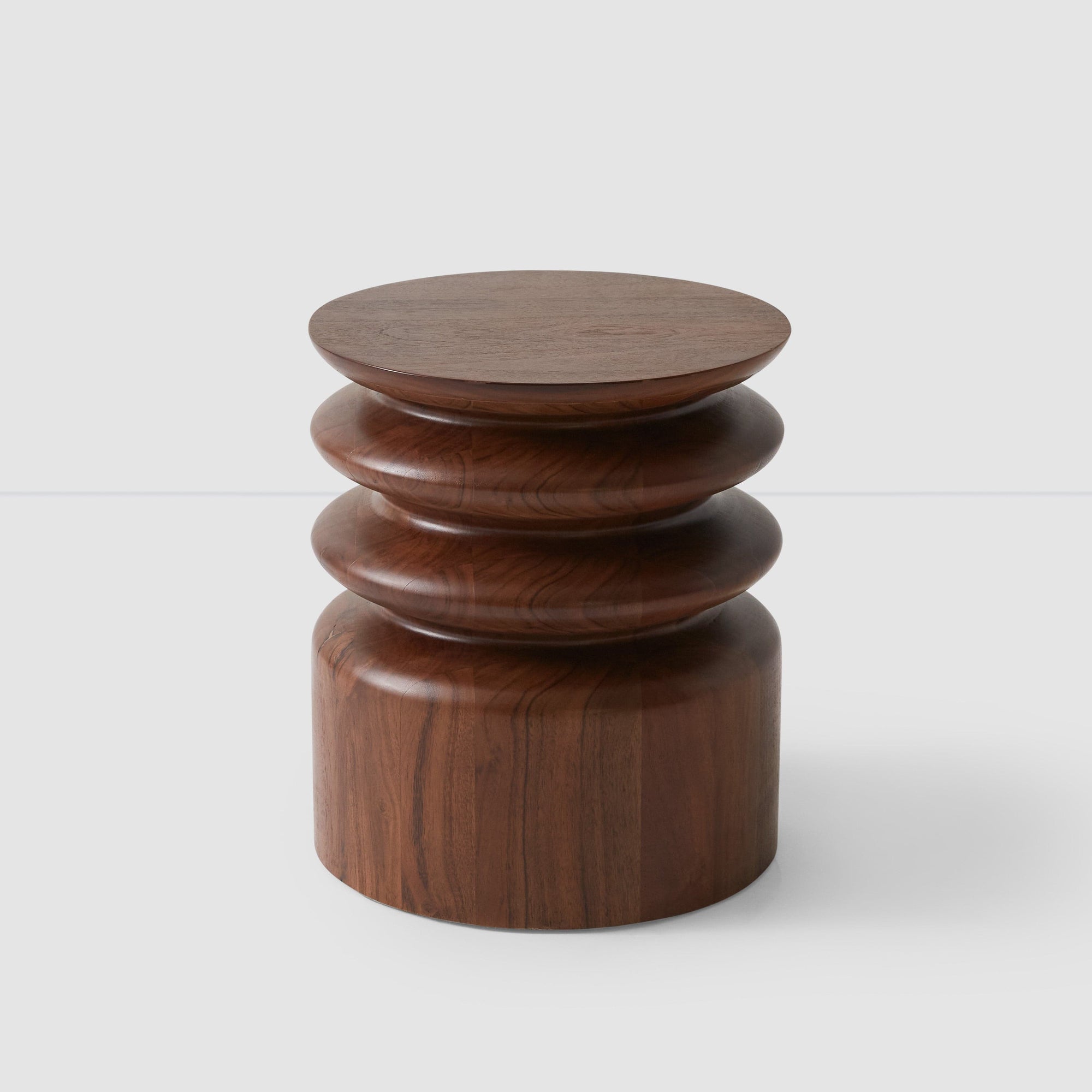 Mishka Wood Side Table - Cocoa