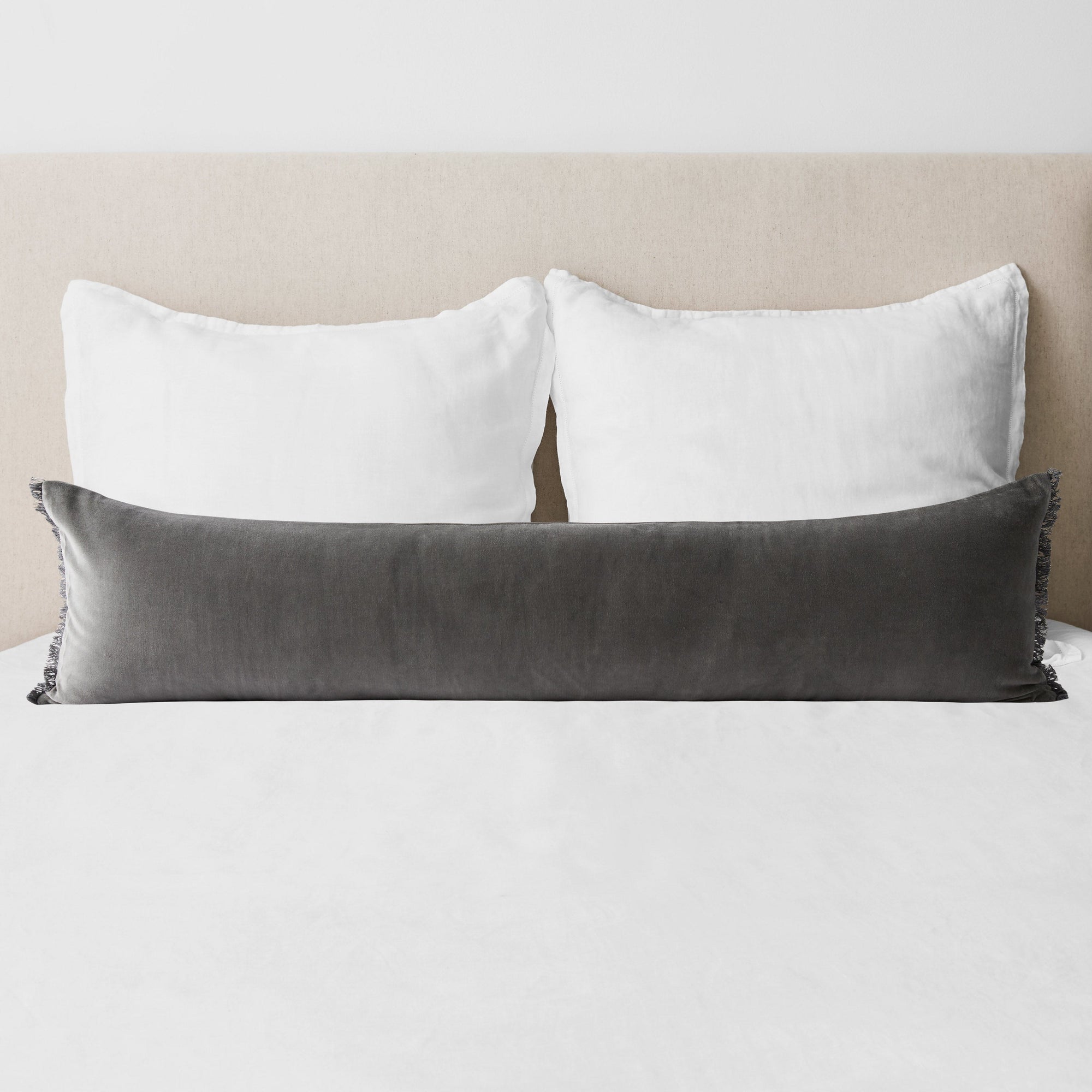 Naveta Velvet Lumbar Pillow - Aegean