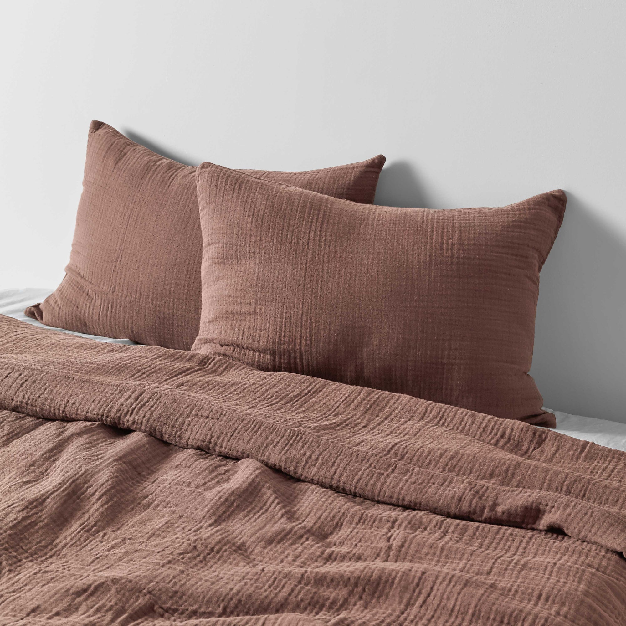 Organic Cotton Gauze Duvet Set - Mulberry, King, Cal King