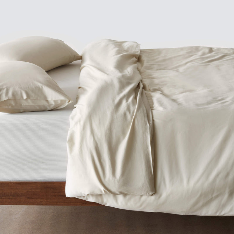 Organic Resort Cotton Bed Sheet Set | Full | Solid Light - The Citizenry