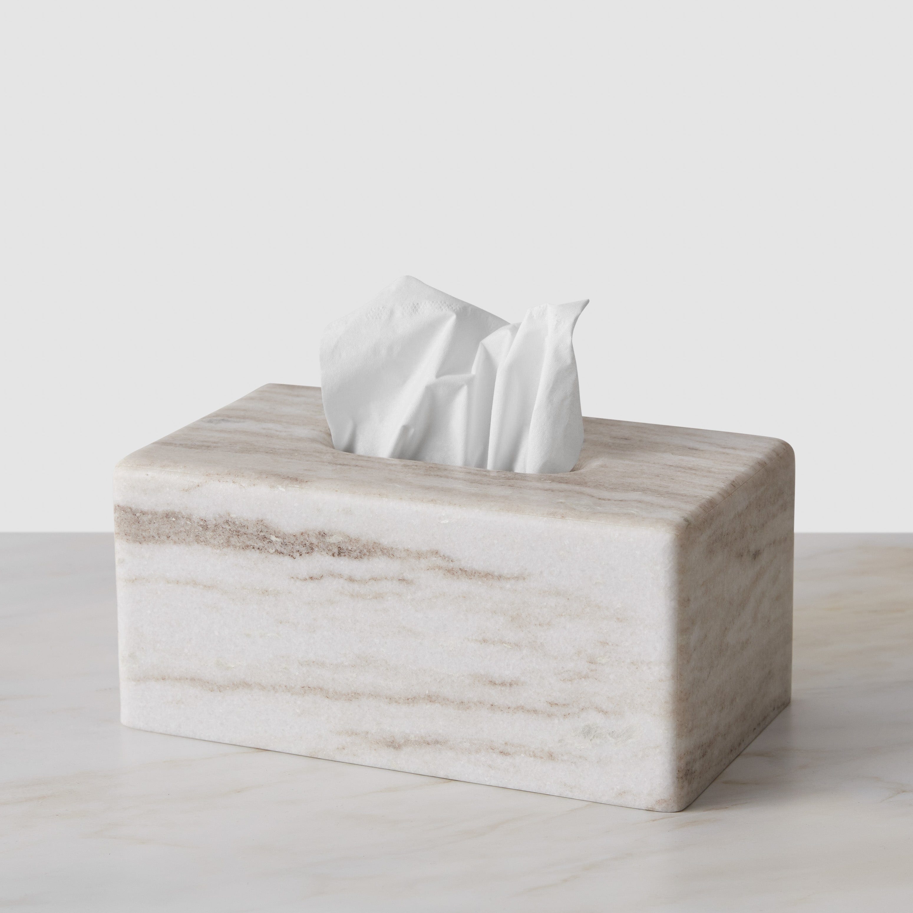 Riya Marble Tissue Box – The Citizenry