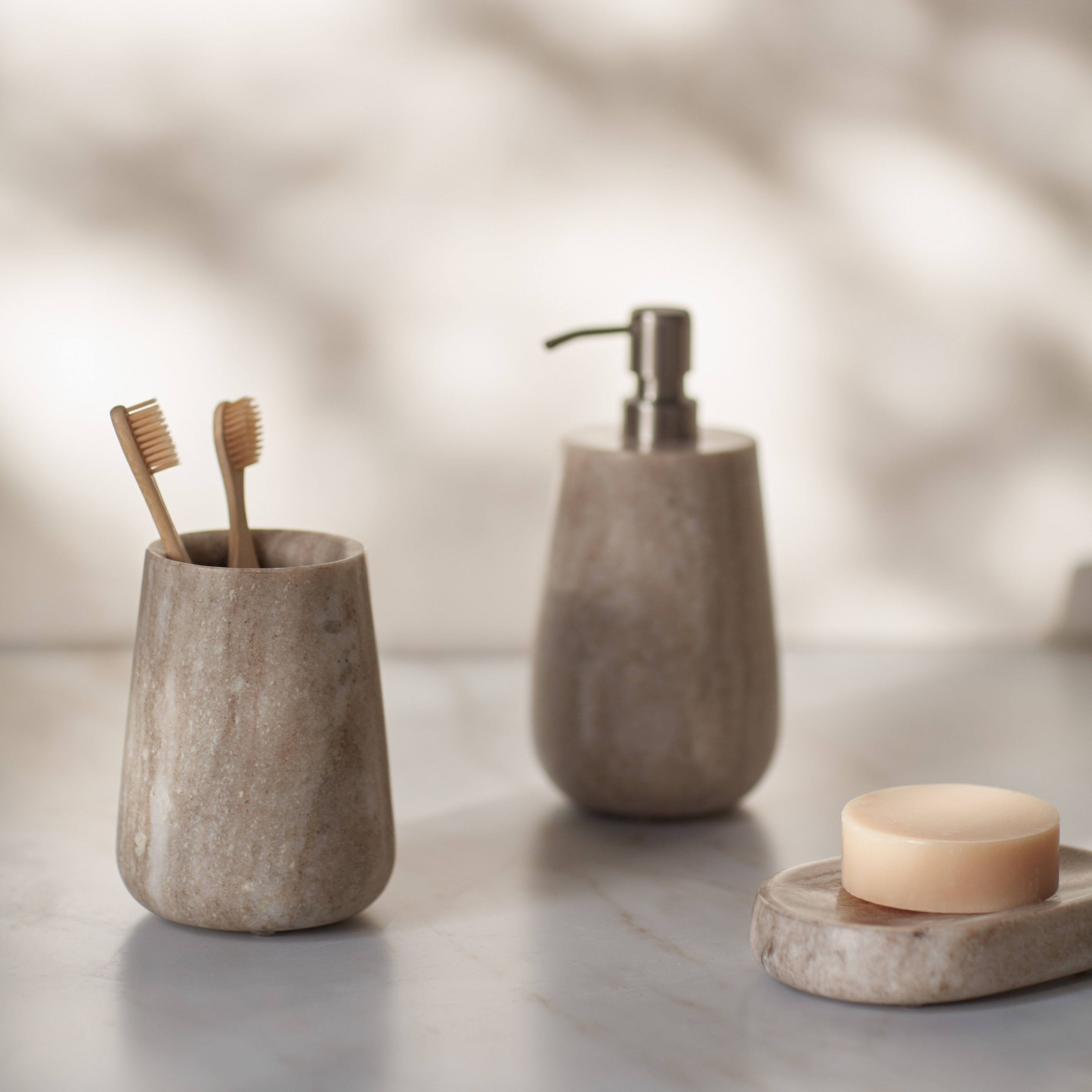 Riya Marble Toothbrush Holder – The Citizenry