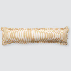 striped lumbar pillow, turmeric