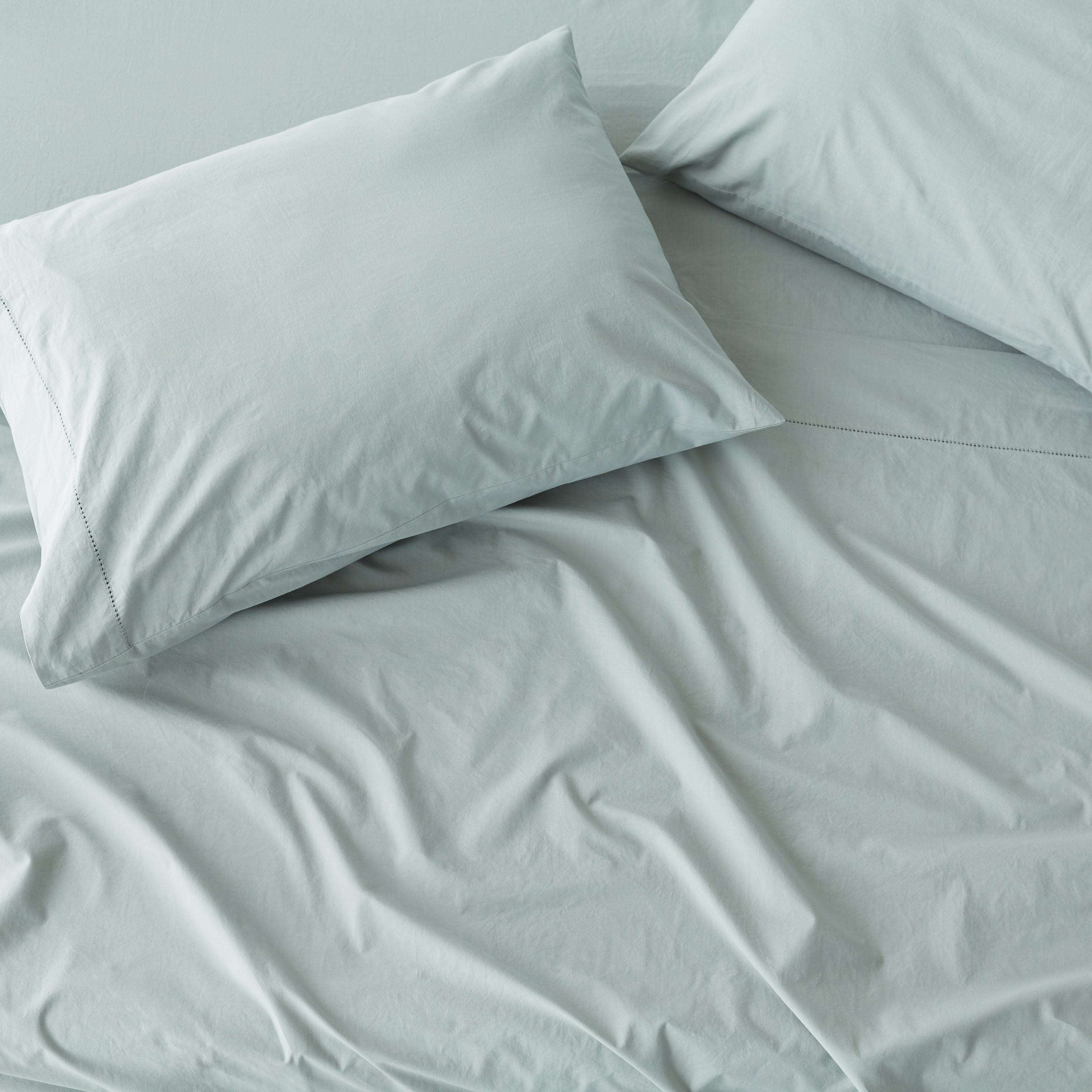 Stonewashed Organic Cotton Percale Sheet Set
