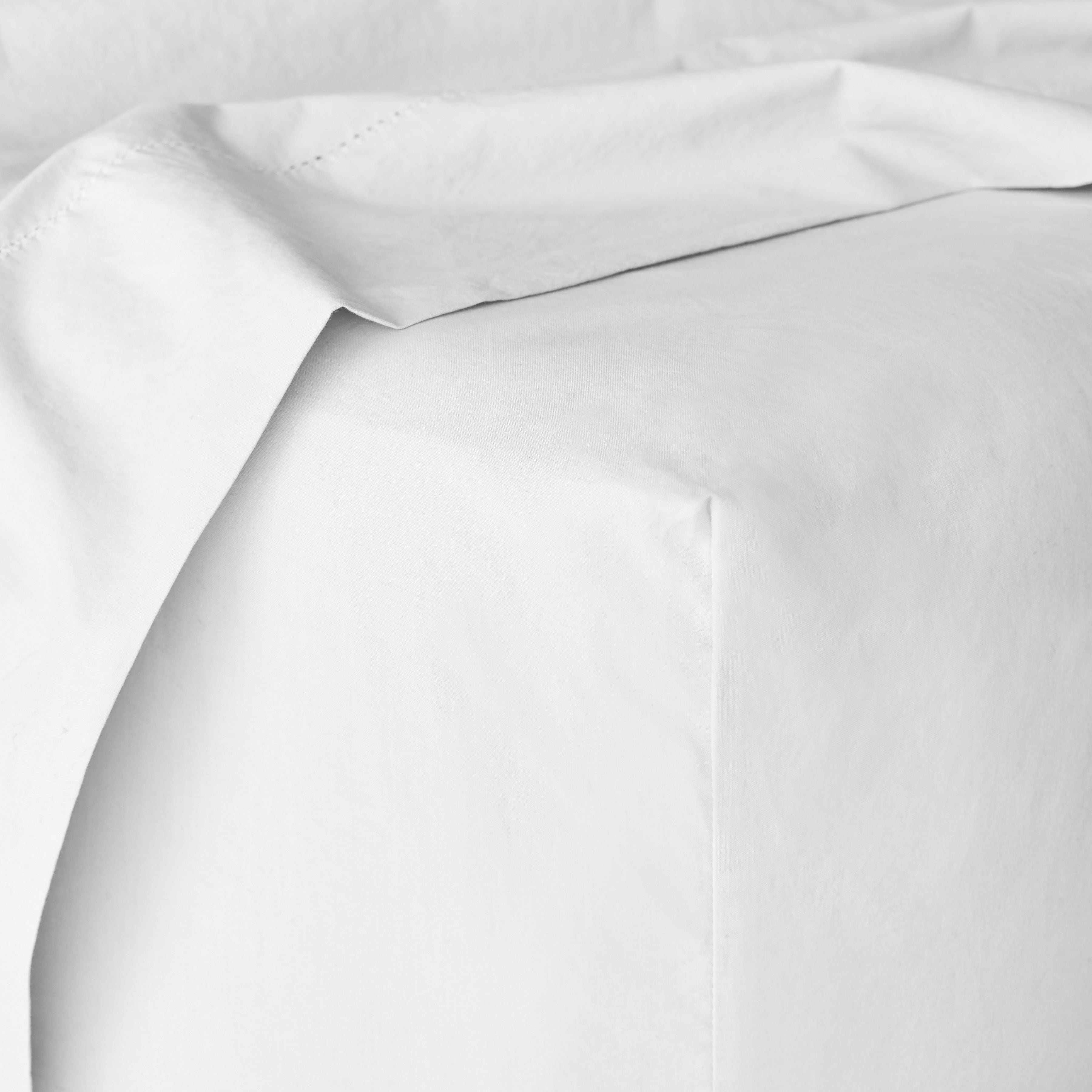 Stonewashed Organic Cotton Percale Fitted Sheet - Thumbnail 5