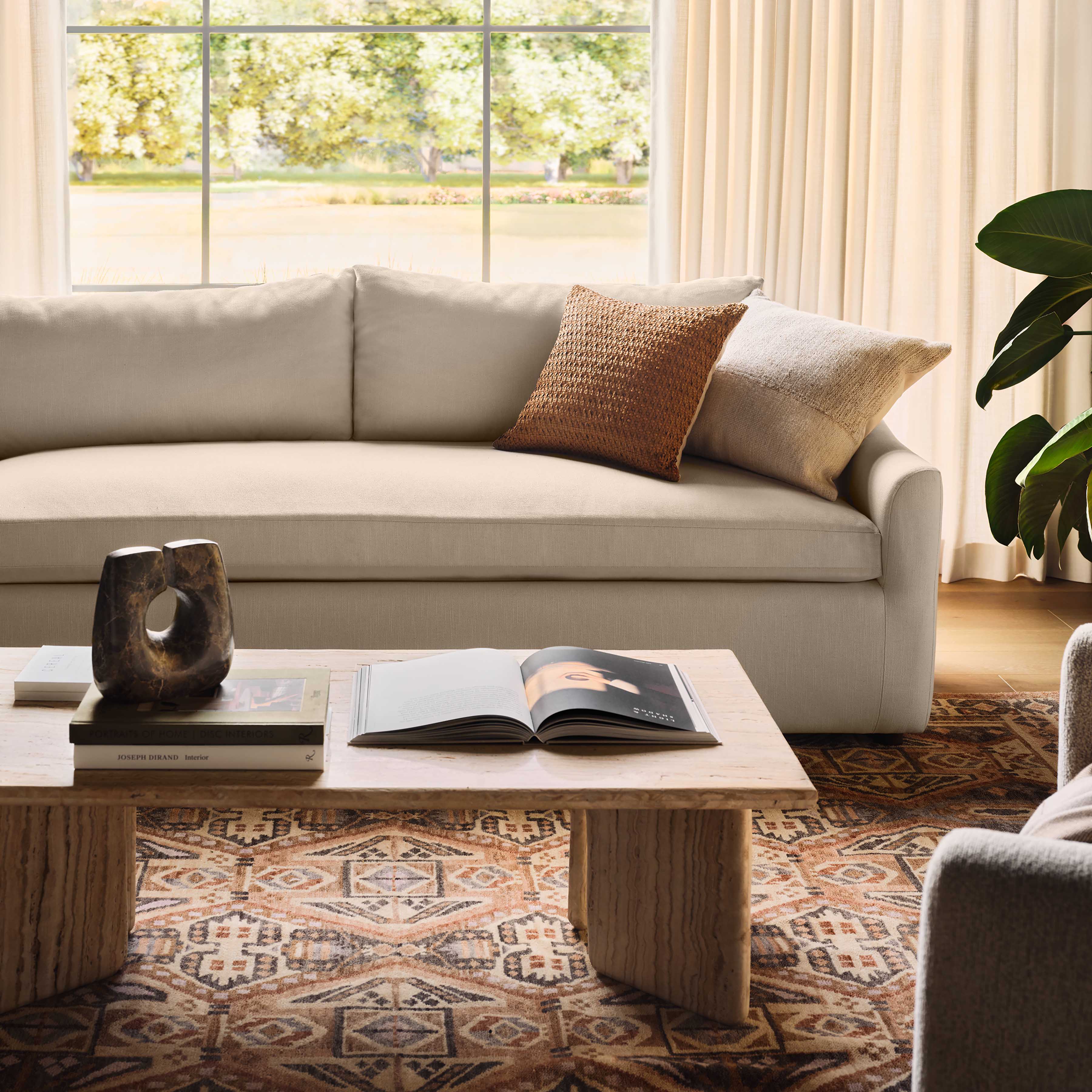 Amata Travertine Coffee Table – The Citizenry