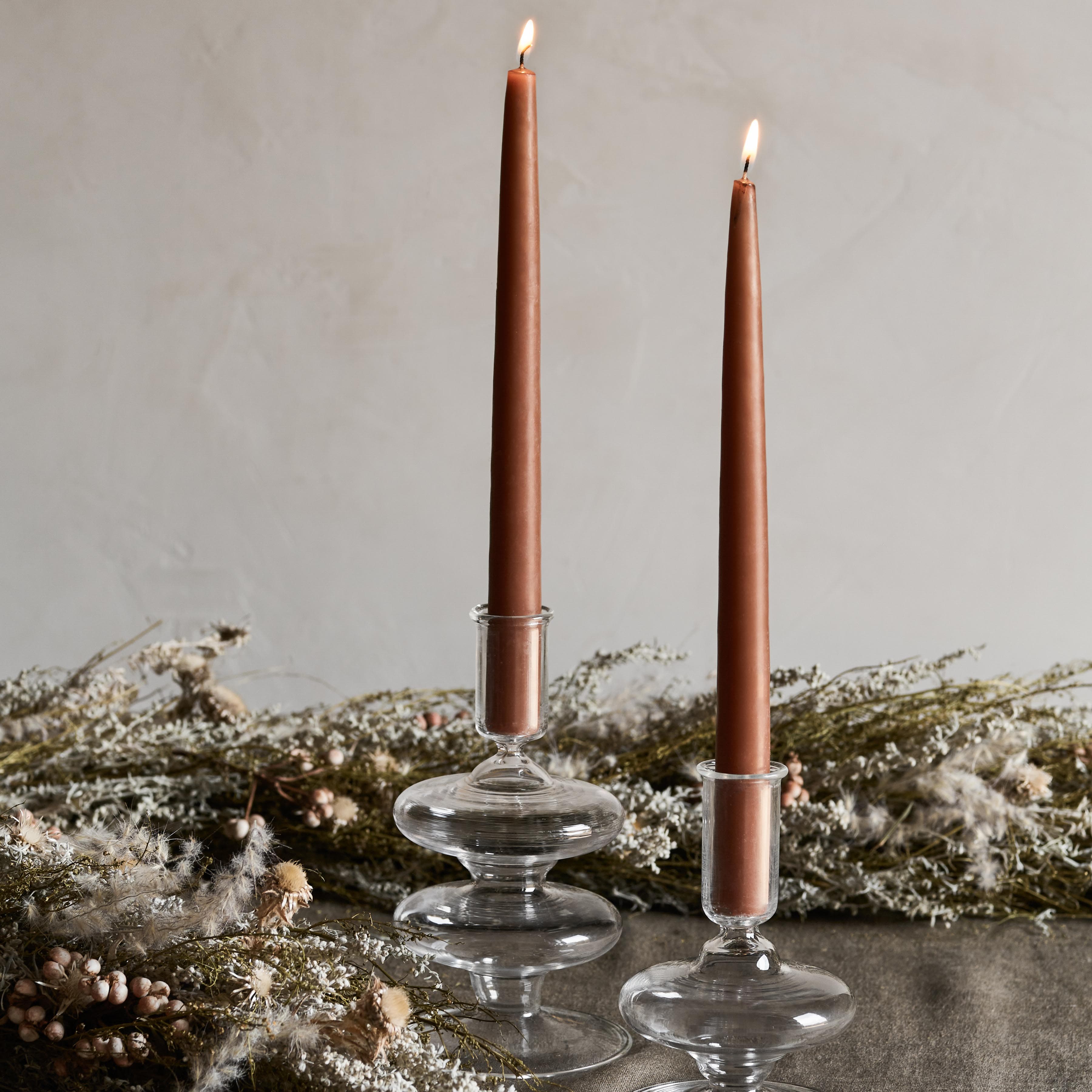 Veeha Glass Candle Holders - Set of 2 - Thumbnail 3