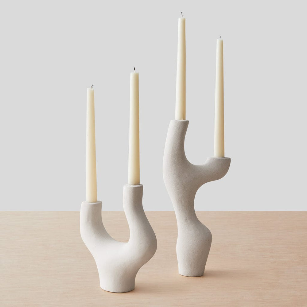 Vida Ceramic Candle Holders - Set of 2