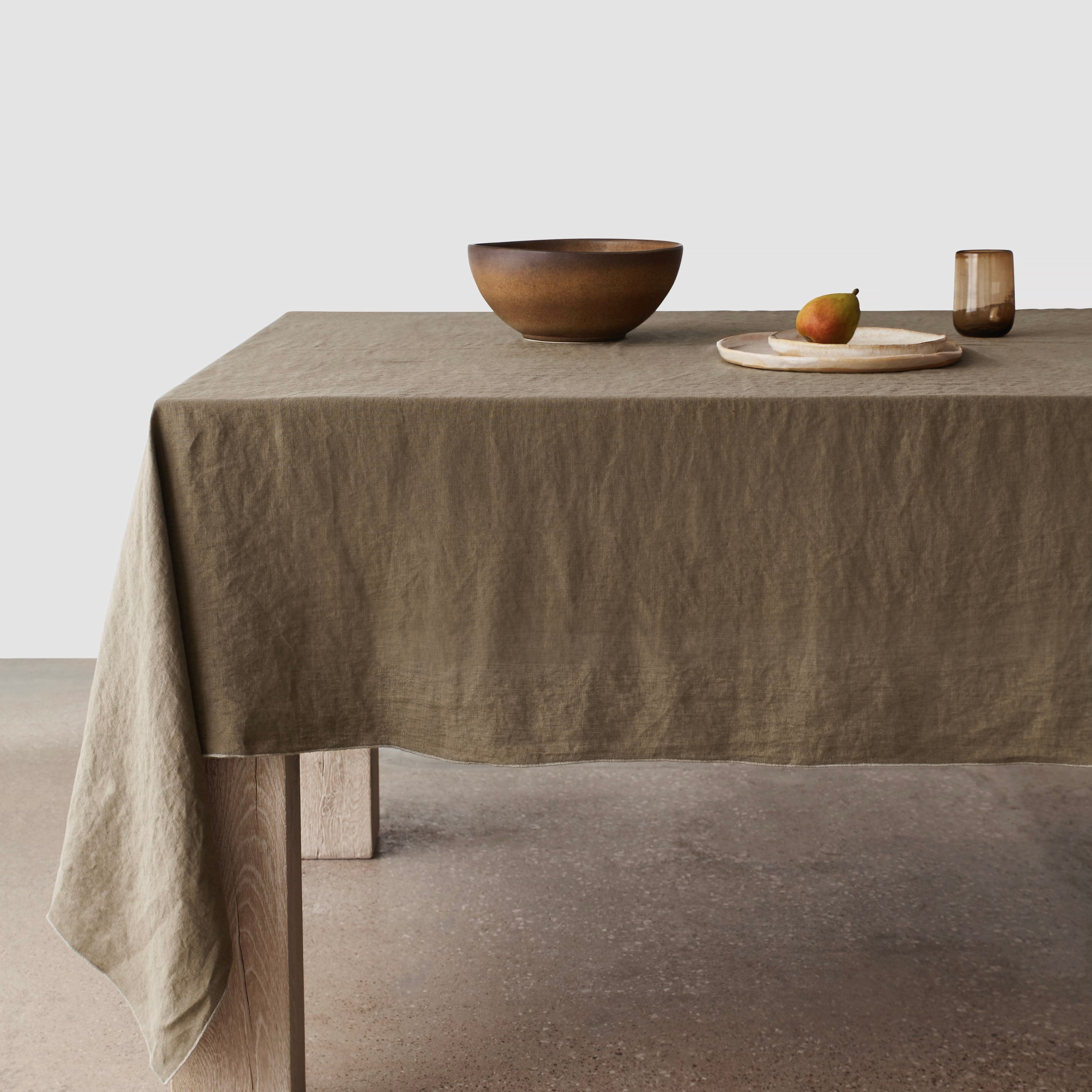Stonewashed Linen Tablecloth - Thumbnail 3