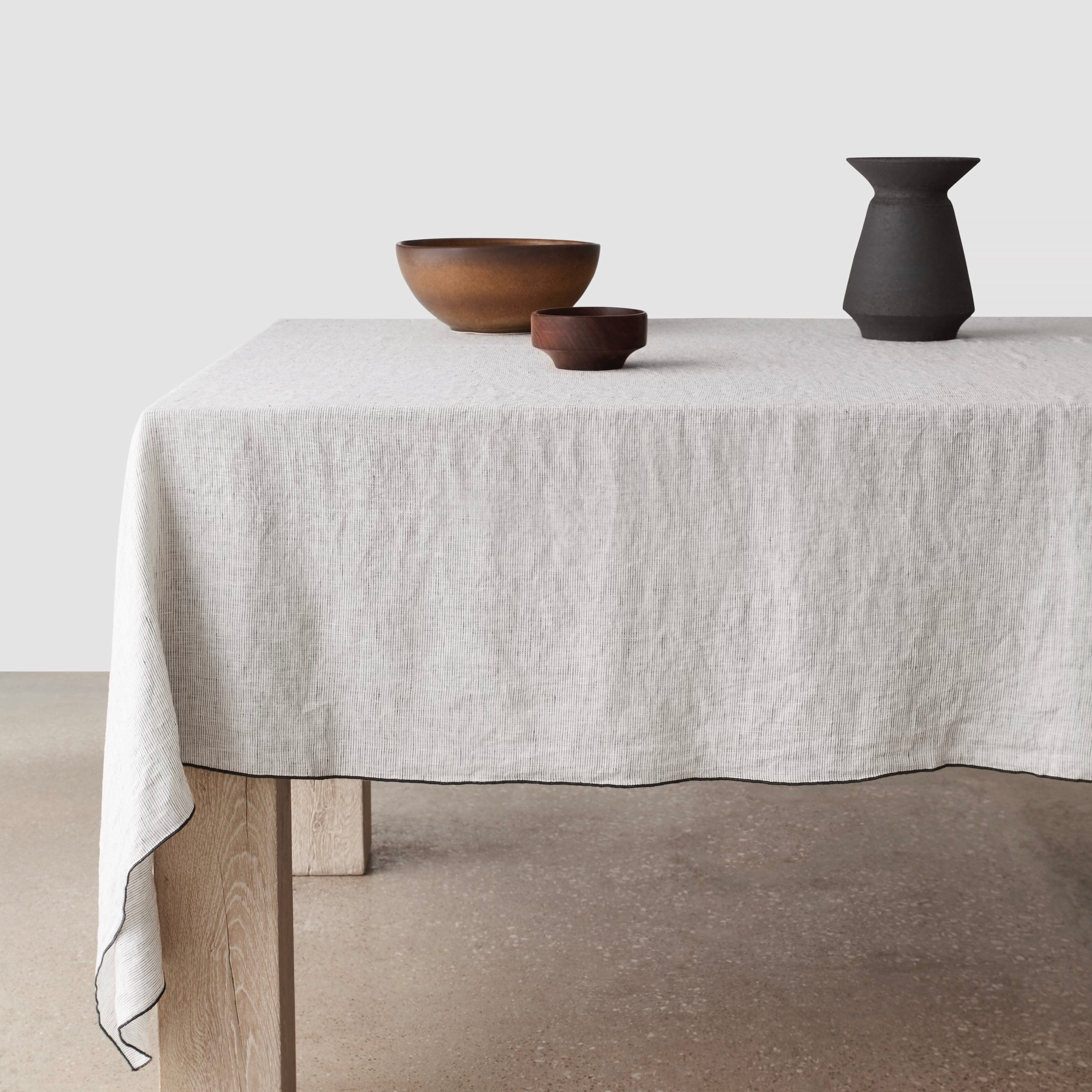 Stonewashed Linen Tablecloth - Thumbnail 5