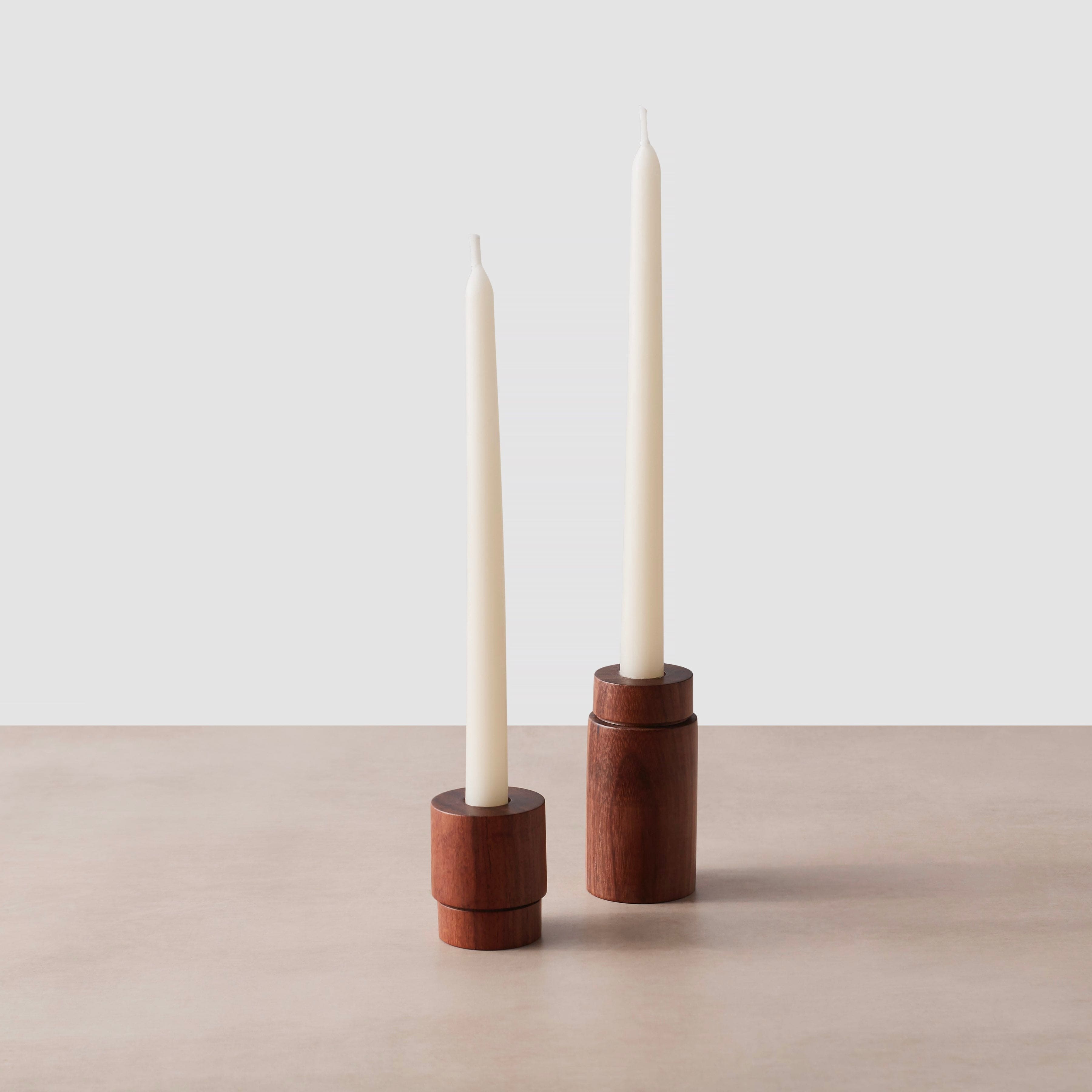 Beeswax Taper Candles - Set of 2 - Thumbnail 3