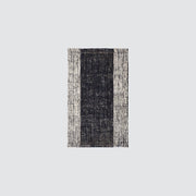 Jute accent rug, black