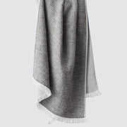 Aegean spa towel hanging, black