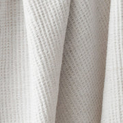 Detail of white cotton spa towel, white