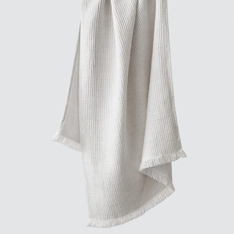 Aegean spa towel hanging, white