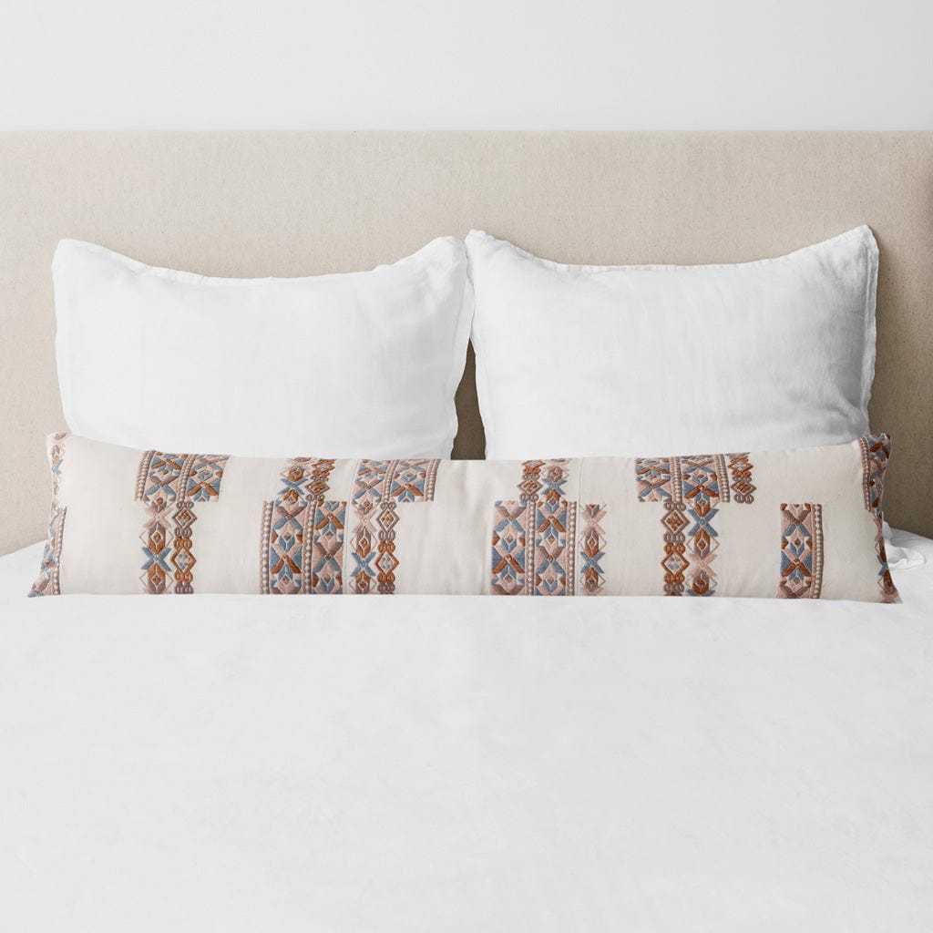 Long Lumbar Pillow Extra Long King Pillows Azalea Handwoven