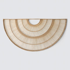 Woven Half Circle wall hanging, large