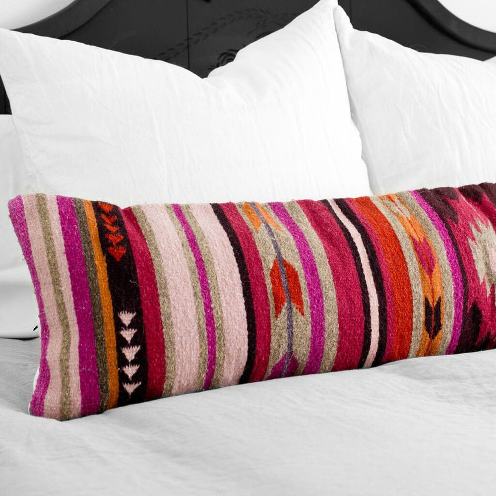 Long Tribal Bed Pillow 