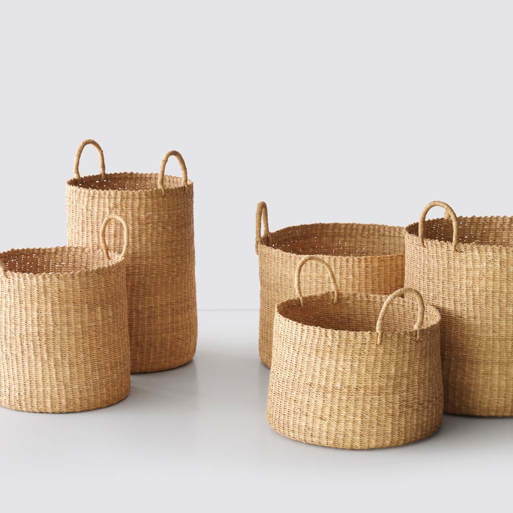 Bolga Floor Baskets - Thumbnail 2