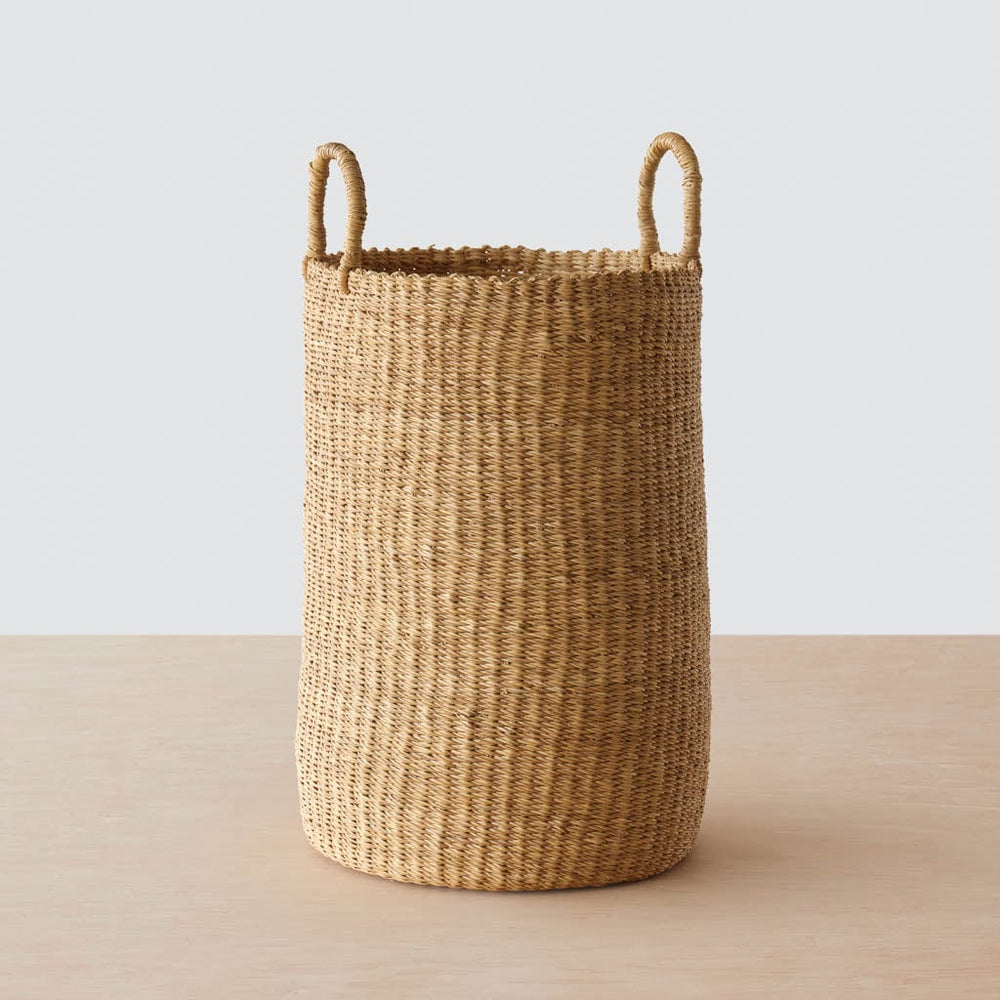 Handwoven Basket in Natural Materials