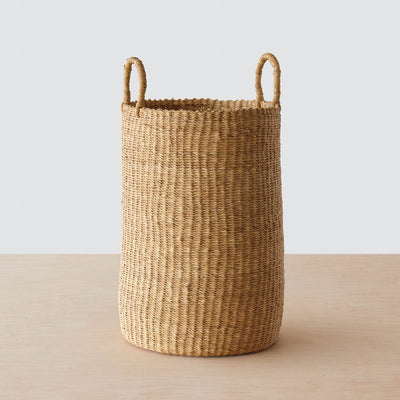Handwoven Basket in Natural Materials, natural