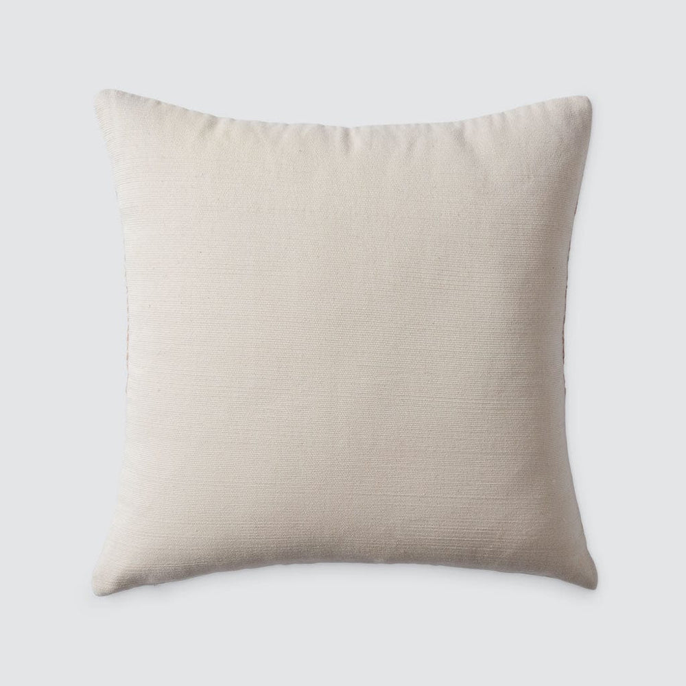 back of boucle pillow, cream cotton