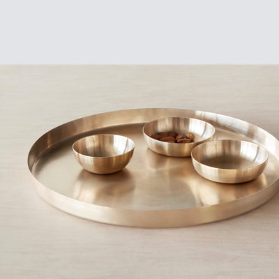 Kansa Bronze Serving Set, bronze