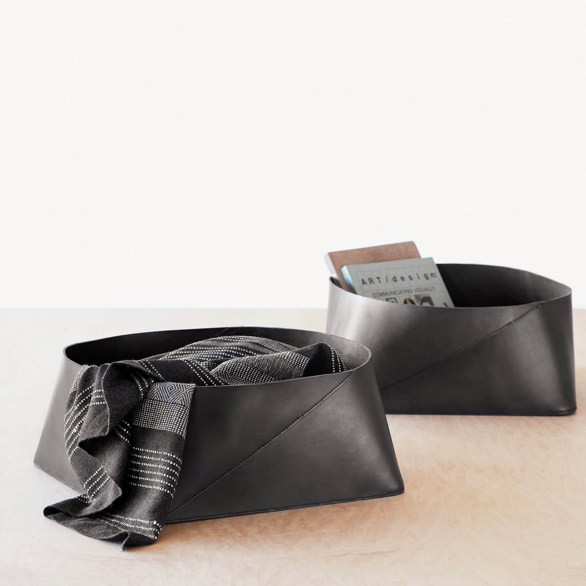 Leather Storage Basket | Modern Leather Bins at The Citizenry