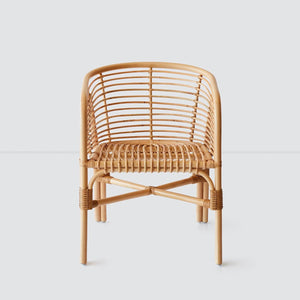 Rattan lounge chair, natural