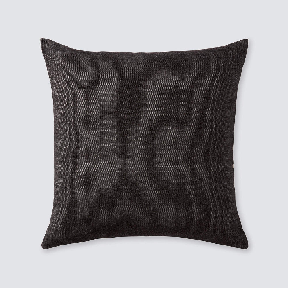 Close-up of Solid Grey Back of Pillow
