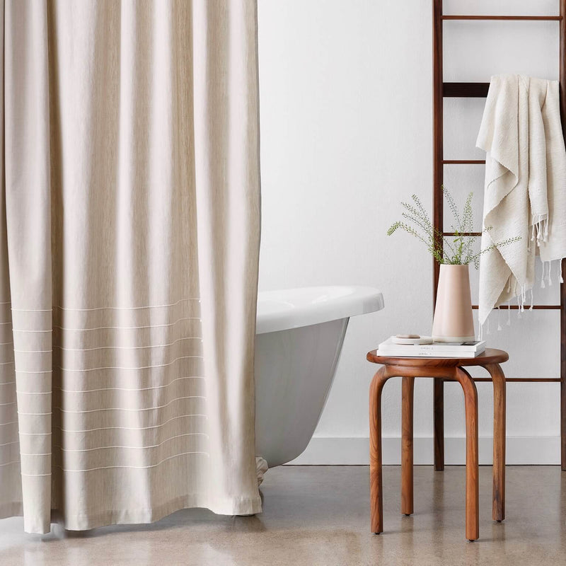Sand Shower Curtain with Modern Bath Furniture, sand