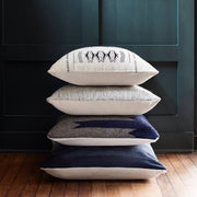 Boho Ombre Indigo Throw Pillow, indigo