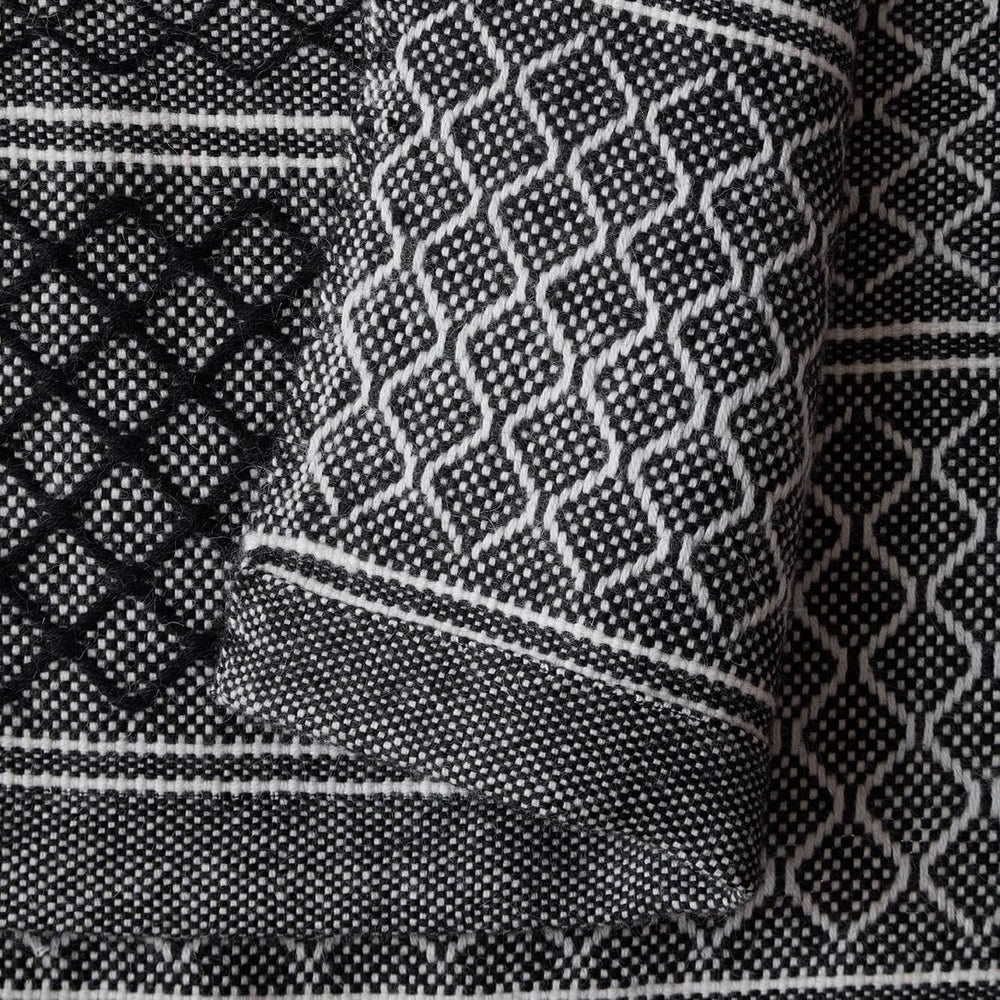 Close Up of Contrasting Black and White Pattern
