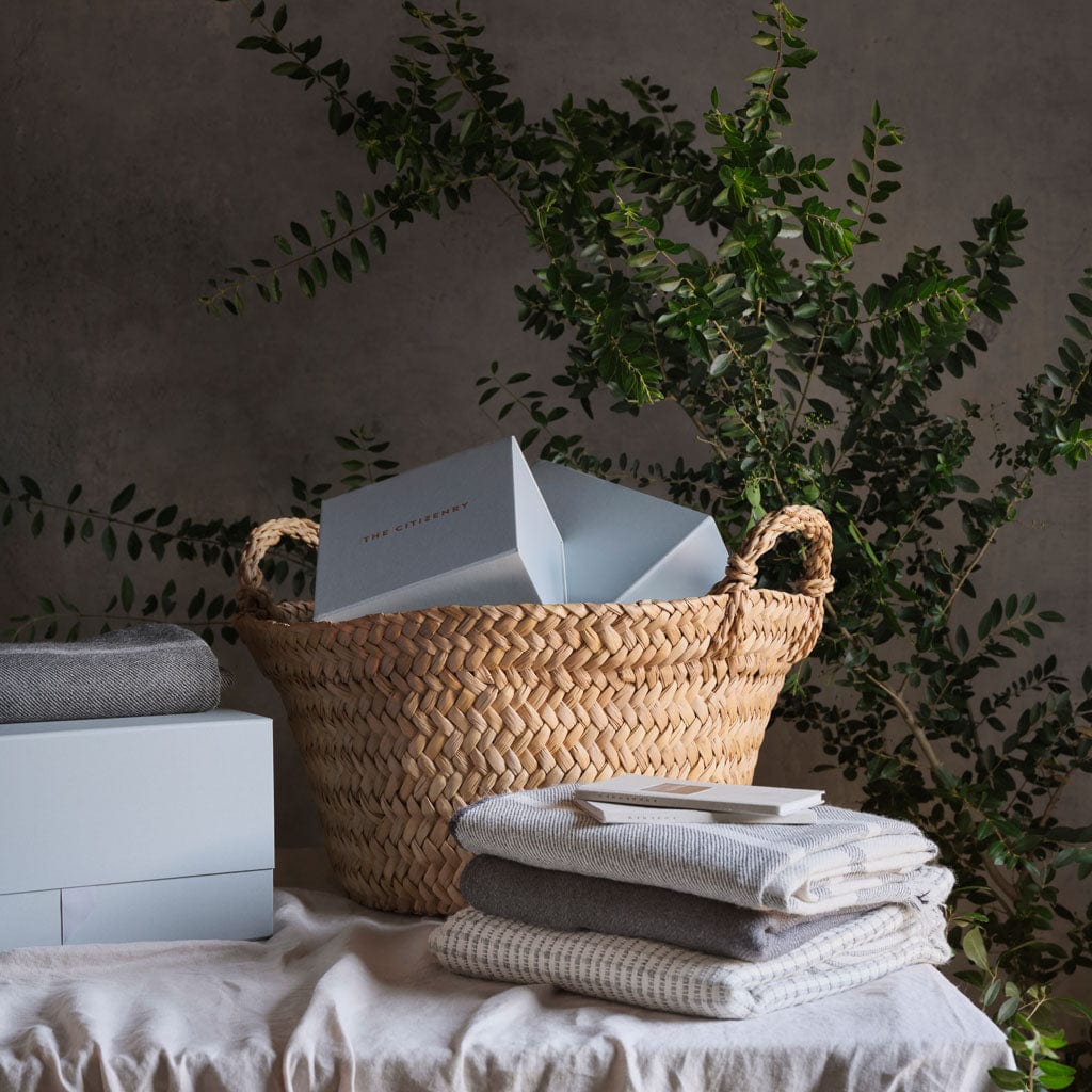 Grey and Cream Alpaca Throw Blanket | The Citizenry