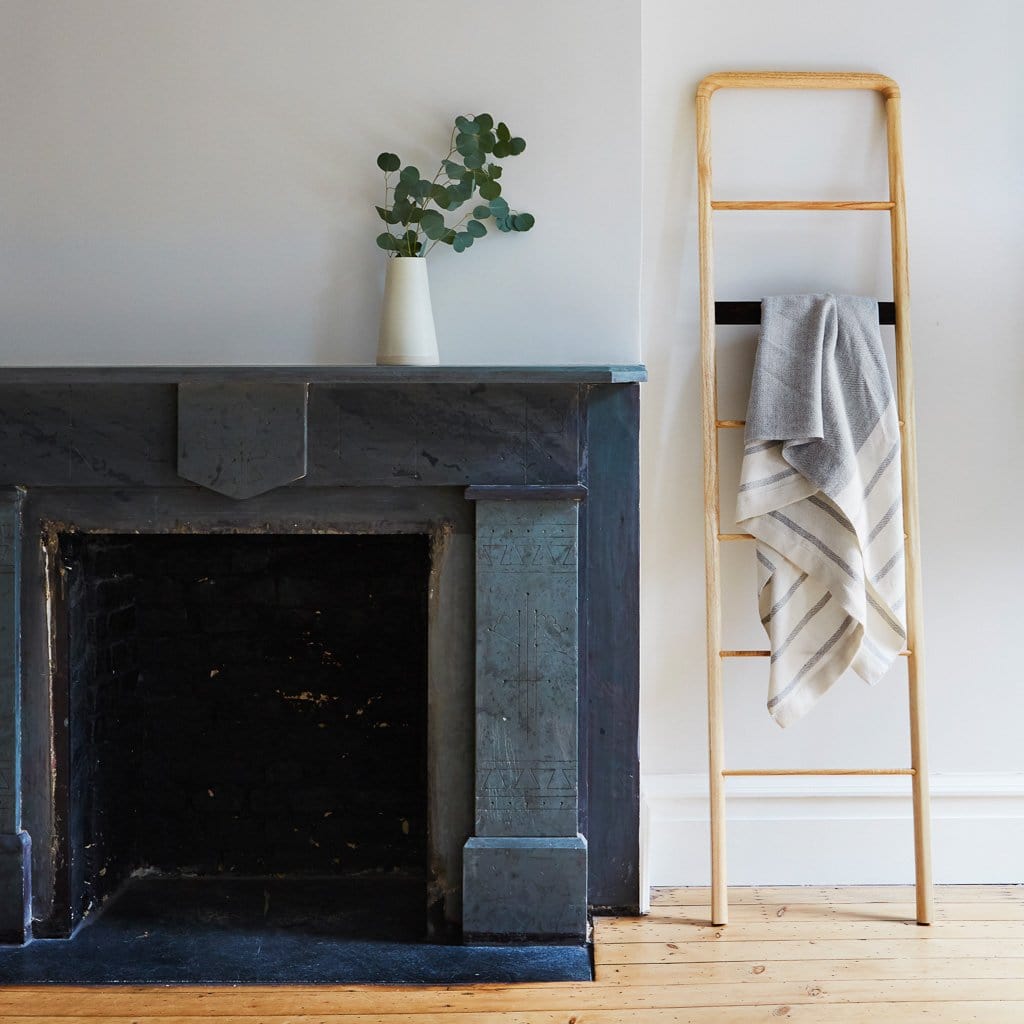 Grey and Cream Alpaca Throw Blanket | The Citizenry