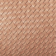 Detail View of Woven Leather Lumbar Pillow, natural