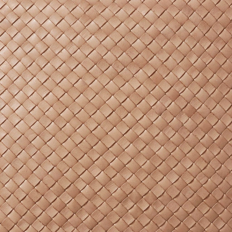 Closeup of Woven Leather, natural