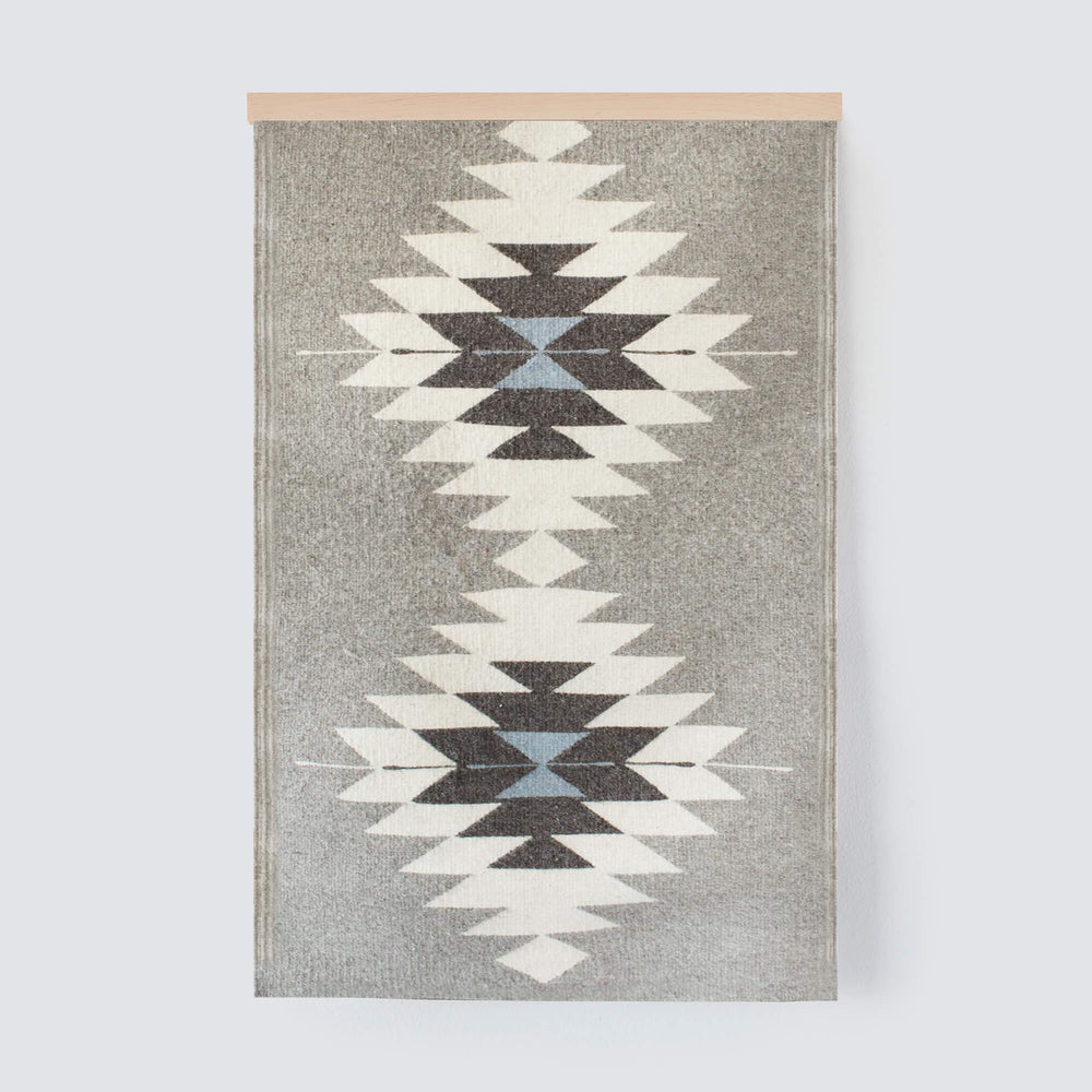 Southwest Wall Hanging in Grey and Blue