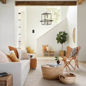 dowa coffee table styled in living room, natural